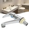 Modern Single Cold Water Faucet Silver Deck Mounted Bathroom Tap with Single Handle