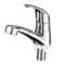 Modern Single Cold Water Faucet Silver Deck Mounted Bathroom Tap with Single Handle