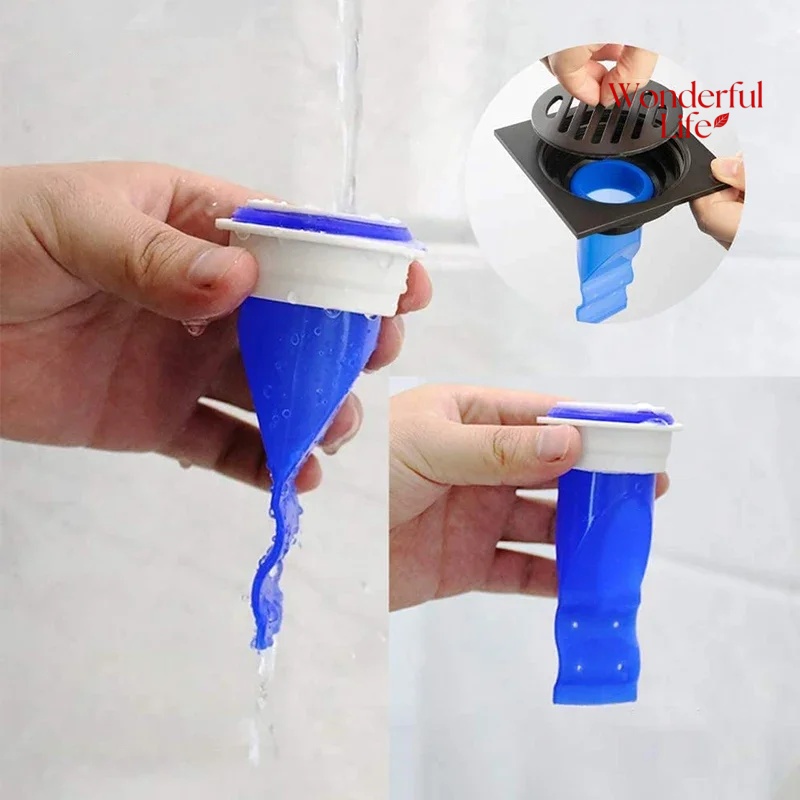 Silicone Floor Drain Trap Anti Odor Backflow Preventer for Bathroom Kitchen Sink Pipes