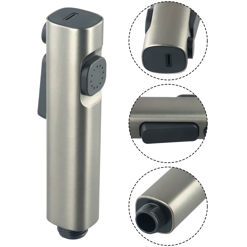 Handheld Bidet Sprayer For Toilet ABS Shattaf Shower Head Leakproof Bathroom Spray 4