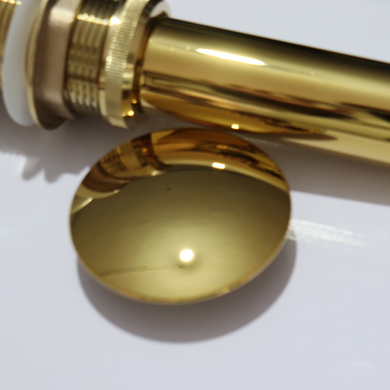 Antique Brass Bathroom Sink Drain Pop Up Stopper With Overflow For Vessel Sink 2