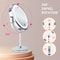 LED Makeup Mirror with Lights Double Sided USB Rechargeable Vanity Mirror