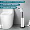 Freestanding Stainless Steel Toilet Paper Holder Stand with Shelf for Bathroom and Kitchen