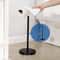 Freestanding Stainless Steel Toilet Paper Holder Stand with Shelf for Bathroom and Kitchen