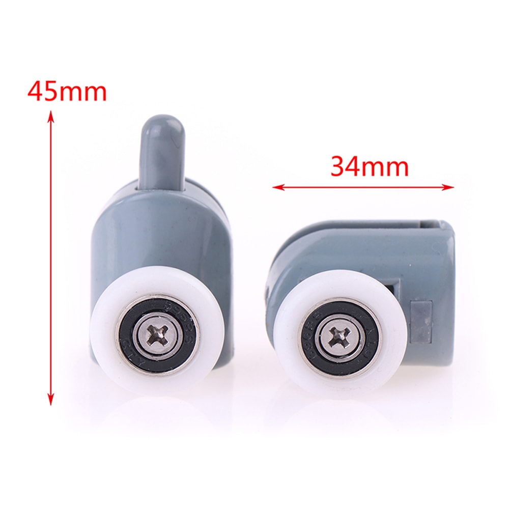 Shower Door Roller Wheels Replacement Smooth Sliding Glass Door Pulley Set