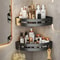 No Drill Adhesive Shower Shelf Set Bathroom Wall Shelves For Kitchen Bath Storage 4