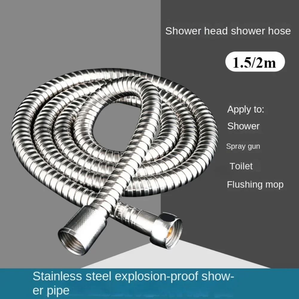 Flexible Shower Hose Extension Durable Bathroom Hose Pipe for Shower & Garden Use