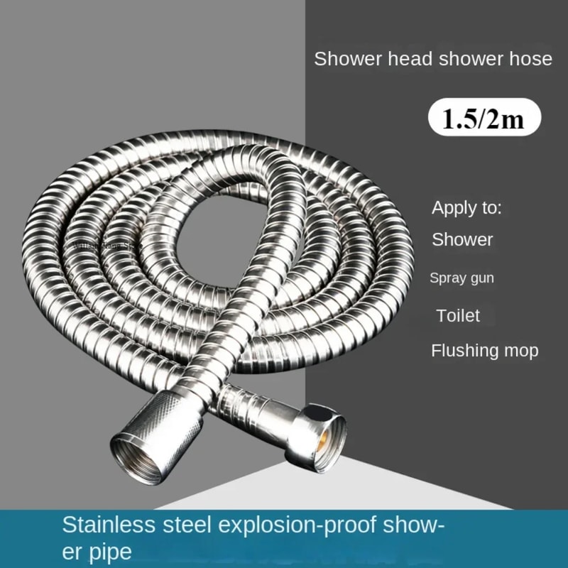 Flexible Shower Hose Extension Durable Bathroom Hose Pipe for Shower & Garden Use