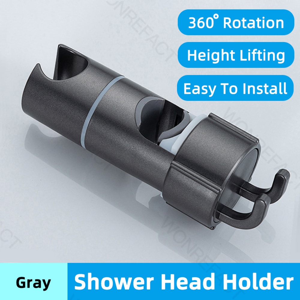 Adjustable Shower Head Holder For Slide Bar Universal Shower Bracket Mount 7