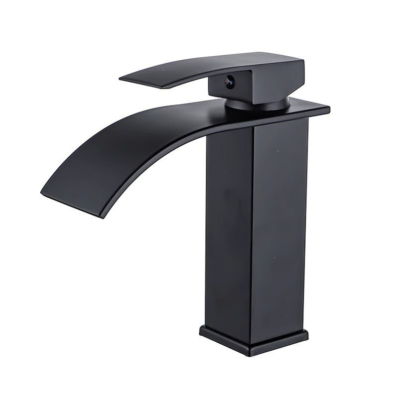 Waterfall Bathroom Faucet Hot And Cold Mixer Tap Modern Basin Fixture 0