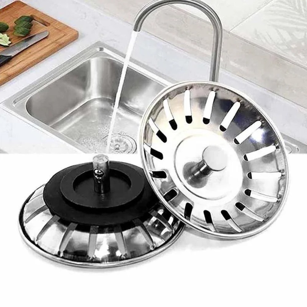 Stainless Steel Hair Catcher Drain Stopper for Sink Bathtub and Kitchen Filter