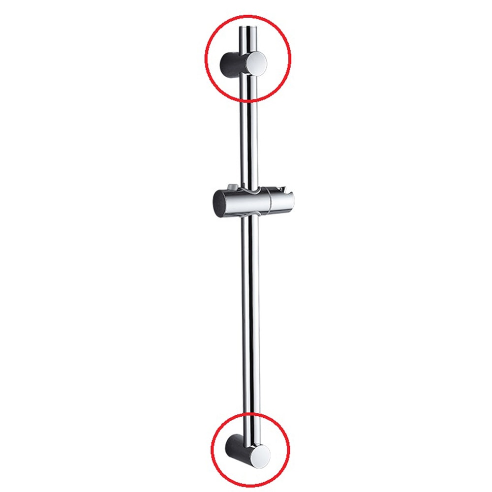 Adjustable shower bar bracket Wall Mount Holder for Secure Rail Support
