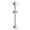 Adjustable shower bar bracket Wall Mount Holder for Secure Rail Support
