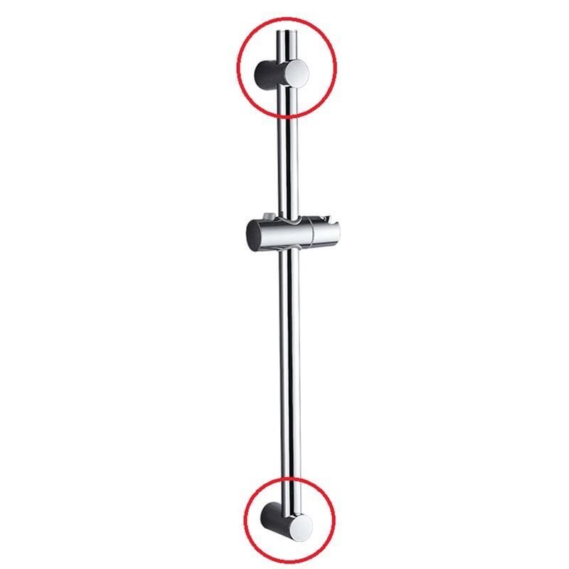 Adjustable shower bar bracket Wall Mount Holder for Secure Rail Support