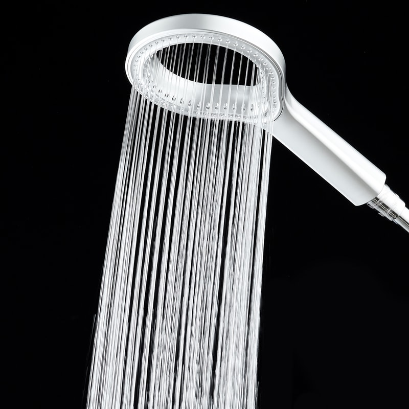 High Pressure Shower Head with Ring Design Handheld Rainfall Booster