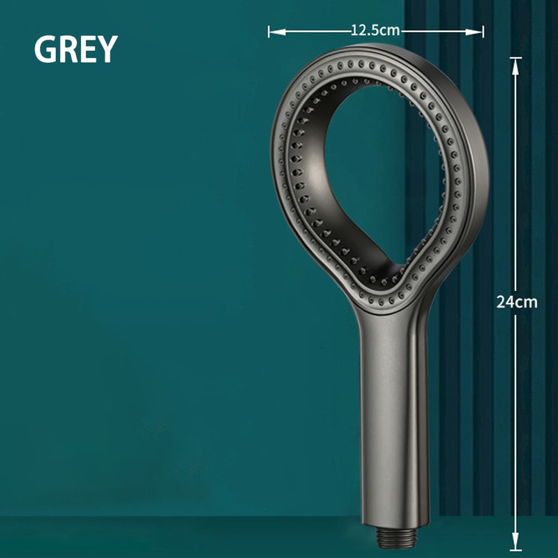 High Pressure Shower Head with Ring Design Handheld Rainfall Booster