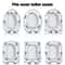 Universal Self Adhesive Toilet Seat Bumpers Anti Slip Shock Absorbing Pads Set 1