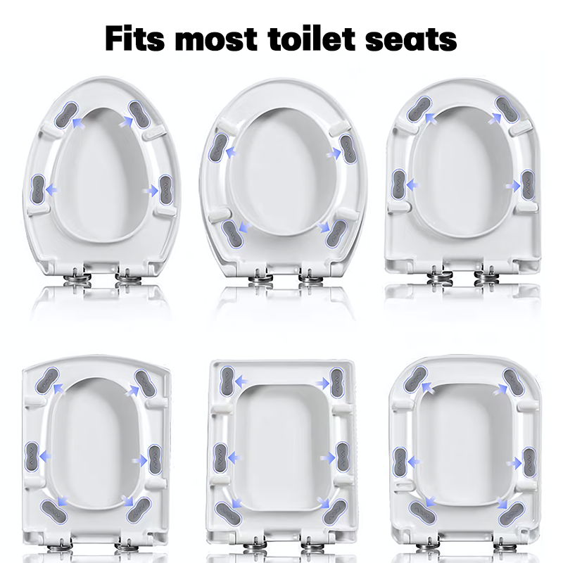 Universal Self Adhesive Toilet Seat Bumpers Anti Slip Shock Absorbing Pads Set 1