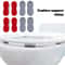 Universal Self Adhesive Toilet Seat Bumpers Anti Slip Shock Absorbing Pads Set 3
