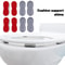 Universal Self Adhesive Toilet Seat Bumpers Anti Slip Shock Absorbing Pads Set 3