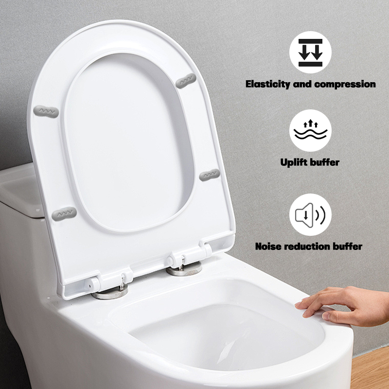 Universal Self Adhesive Toilet Seat Bumpers Anti Slip Shock Absorbing Pads Set 5