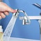 Rotating Faucet Extender with Dual Spray Stainless Steel Sink Attachment