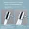 Rotating Faucet Extender with Dual Spray Stainless Steel Sink Attachment