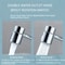 Rotating Faucet Extender with Dual Spray Stainless Steel Sink Attachment