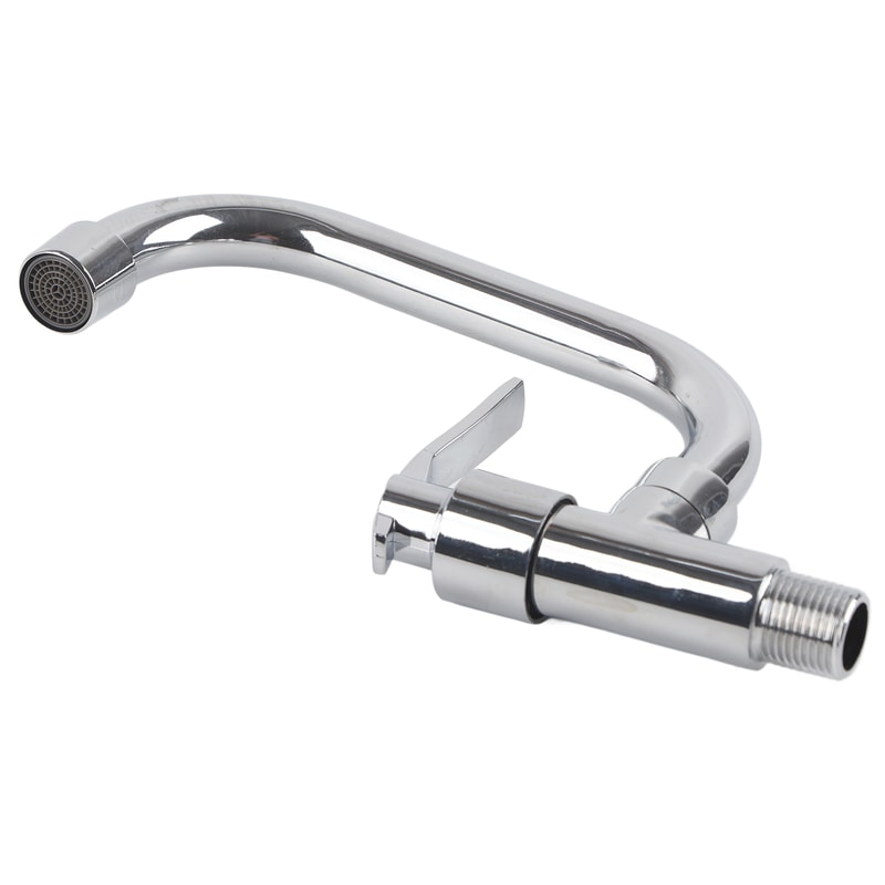 Wall Mounted Cold Water Faucet Kitchen Sink Tap Durable Space Saving Design 6