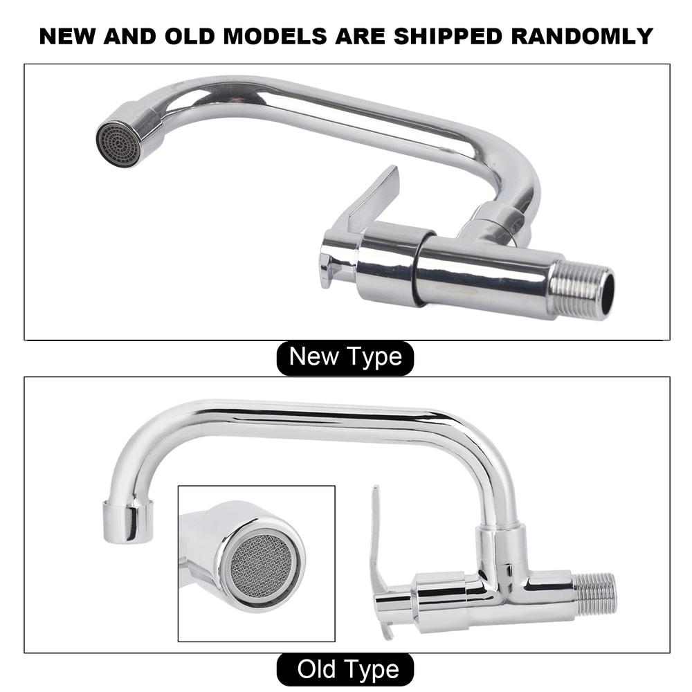 Wall Mounted Cold Water Faucet Kitchen Sink Tap Durable Space Saving Design 5