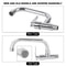 Wall Mounted Cold Water Faucet Kitchen Sink Tap Durable Space Saving Design 5