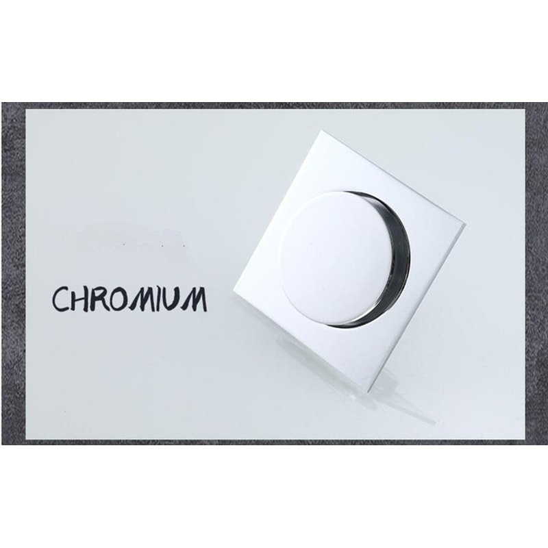 Premium Brass Square Shower Floor Drain Deodorant Floor Drain Cover Anti Clog Shower Drain