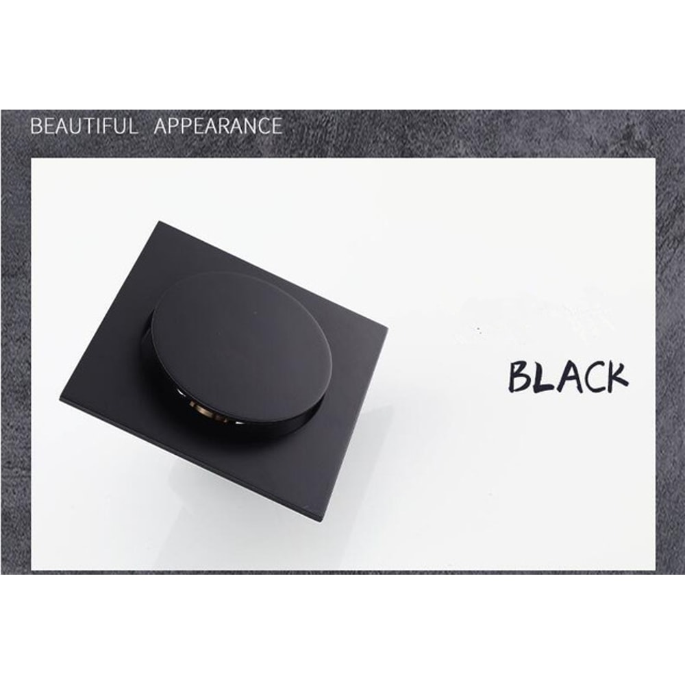 Premium Brass Square Shower Floor Drain Deodorant Floor Drain Cover Anti Clog Shower Drain