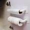 No Drill Adhesive Toilet Paper Holder Wall Mount Tissue Organizer for Bathroom & Kitchen