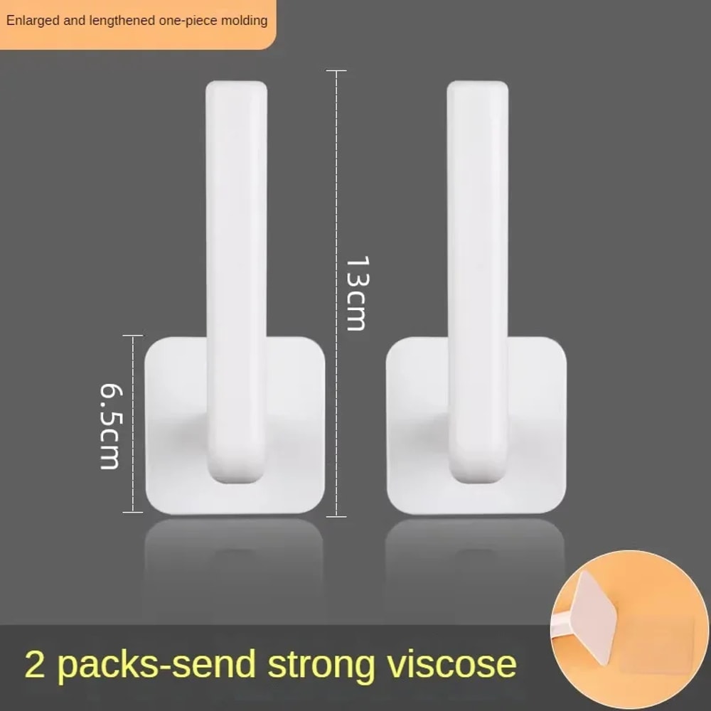 No Drill Adhesive Toilet Paper Holder Wall Mount Tissue Organizer for Bathroom & Kitchen