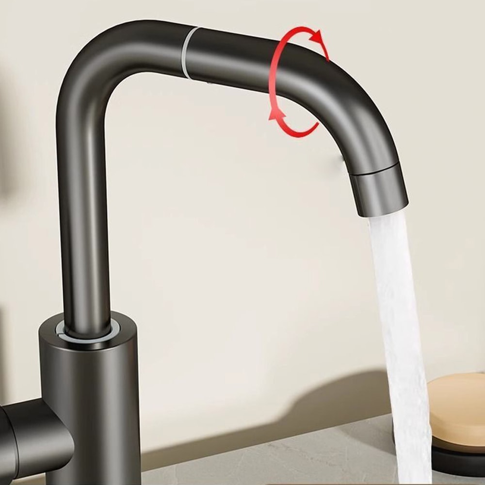 Rotating Dual Handle Kitchen & Bathroom Sink Mixer Tap