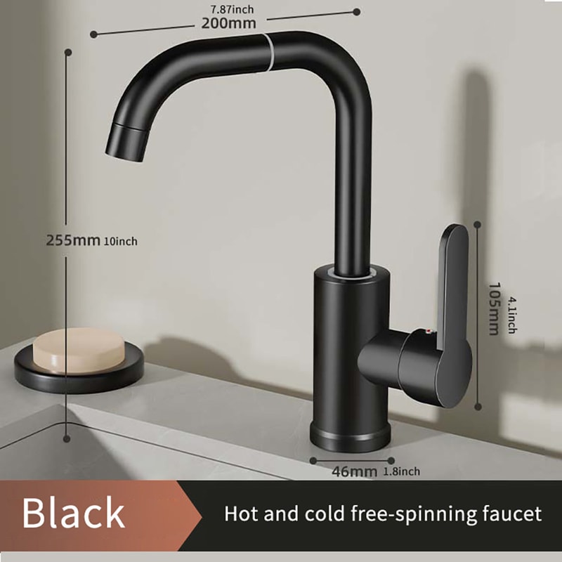 Rotating Dual Handle Kitchen & Bathroom Sink Mixer Tap