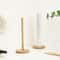 Rustic Wooden Paper Towel Holder With Anti Slip Base For Farmhouse Kitchen Countertop 4