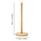 Rustic Wooden Paper Towel Holder With Anti Slip Base For Farmhouse Kitchen Countertop 5