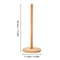 Rustic Wooden Paper Towel Holder With Anti Slip Base For Farmhouse Kitchen Countertop 5