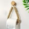 Rustic Hemp Rope Toilet Paper Holder Self Adhesive Wall Mount Bathroom Tissue Organizer