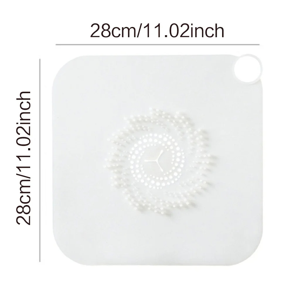 Silicone Hair Catcher Drain Cover With Stopper For Bathroom And Kitchen Sink 2