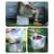 Portable Folding Camping Toilet Seat with Lid Compact Emergency Travel Toilet for Car and Outdoors