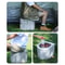 Portable Folding Camping Toilet Seat with Lid Compact Emergency Travel Toilet for Car and Outdoors