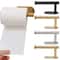 Self Adhesive Toilet Paper Holder Gold Stainless Steel Wall Mount No Drill Bathroom Roll Dispenser