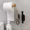Self Adhesive Toilet Paper Holder Gold Stainless Steel Wall Mount No Drill Bathroom Roll Dispenser