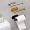 Self Adhesive Toilet Paper Holder Gold Stainless Steel Wall Mount No Drill Bathroom Roll Dispenser
