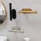 Self Adhesive Toilet Paper Holder Gold Stainless Steel Wall Mount No Drill Bathroom Roll Dispenser