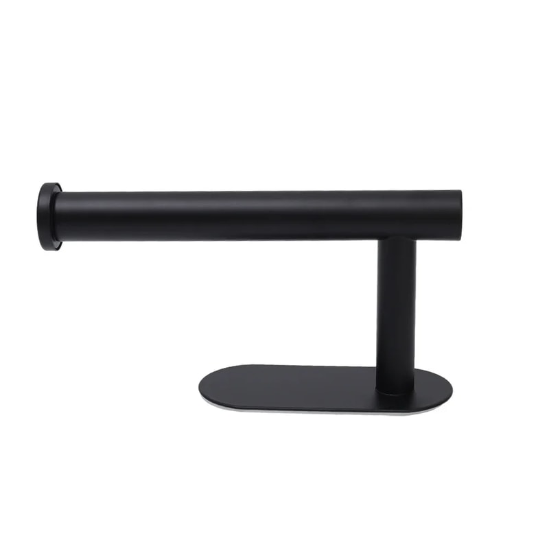 Self Adhesive Toilet Paper Holder Gold Stainless Steel Wall Mount No Drill Bathroom Roll Dispenser