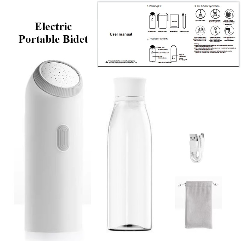 Portable Travel Bidet Rechargeable Personal Bidet Sprayer for Hygienic Cleaning